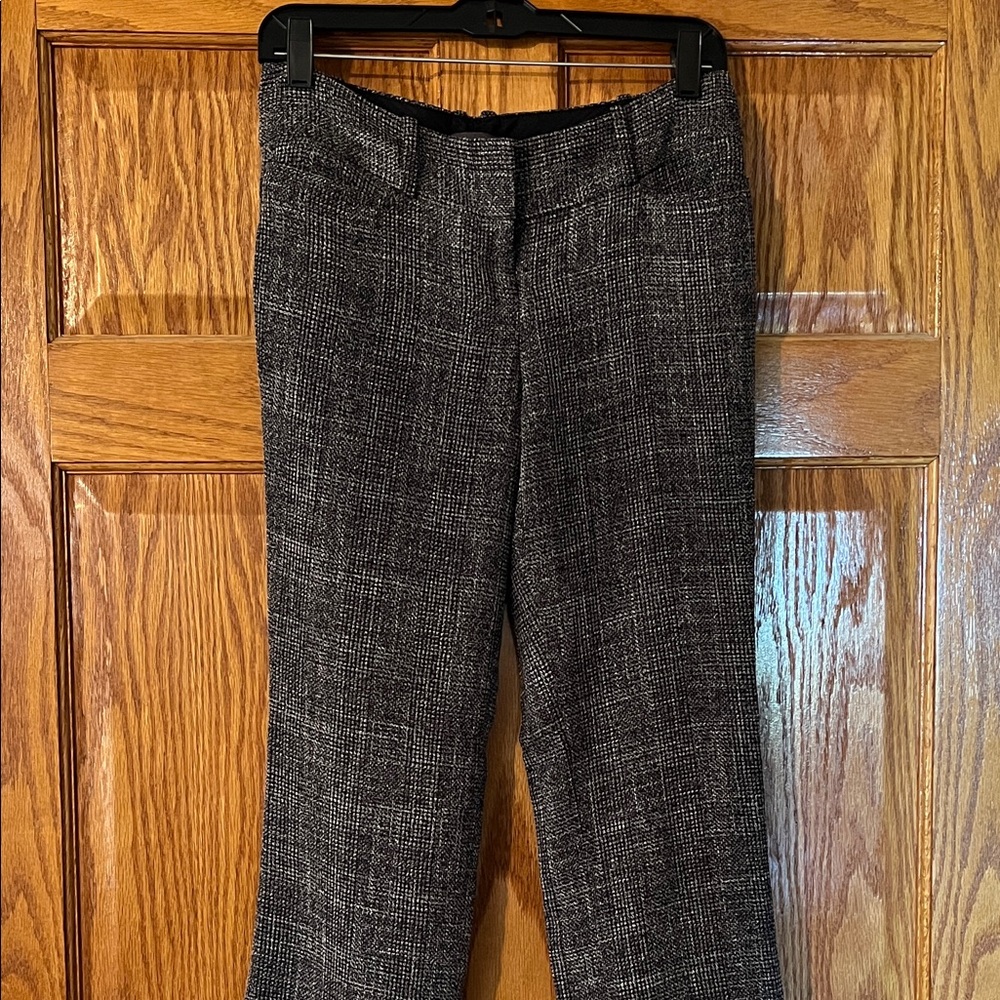 The Limited Black and White Tweed Dress Trousers